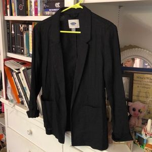 black linen blazer NEW
